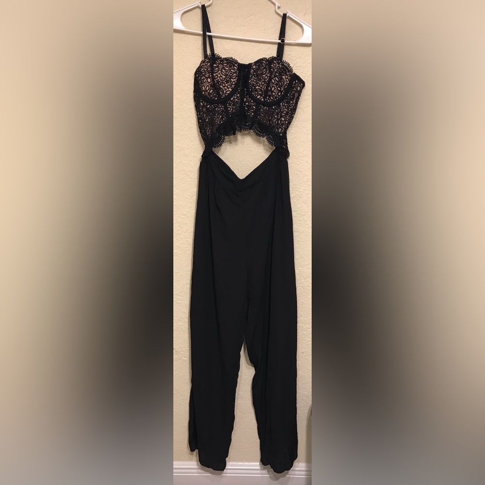 Black Lace Romper
